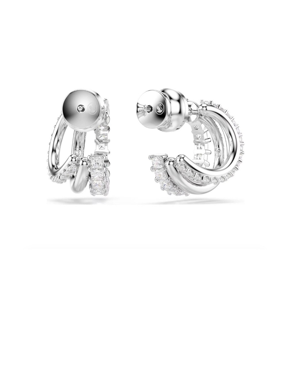 Swarovski Hyperbola Hoop Earrings - Picture 7 of 8